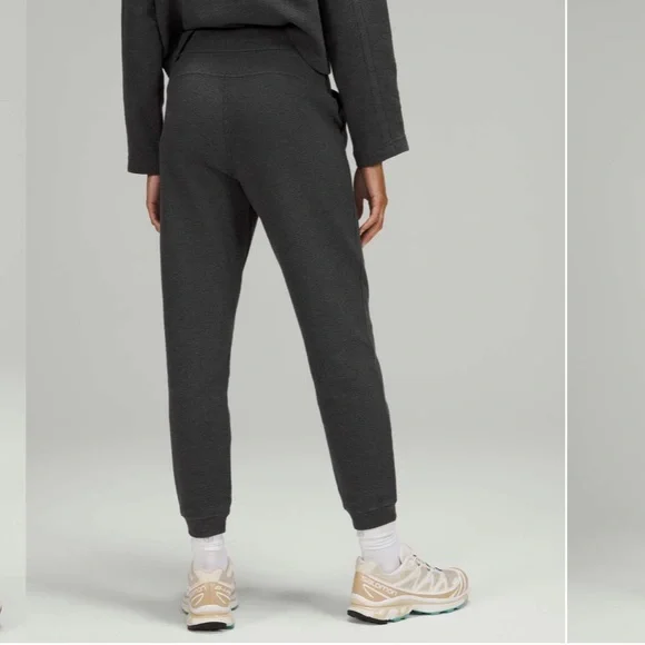 Lululemon Ribbed High-Rise Jogger 25" *7/8 Length in Heathered Black Size 4 - Picture 4 of 10